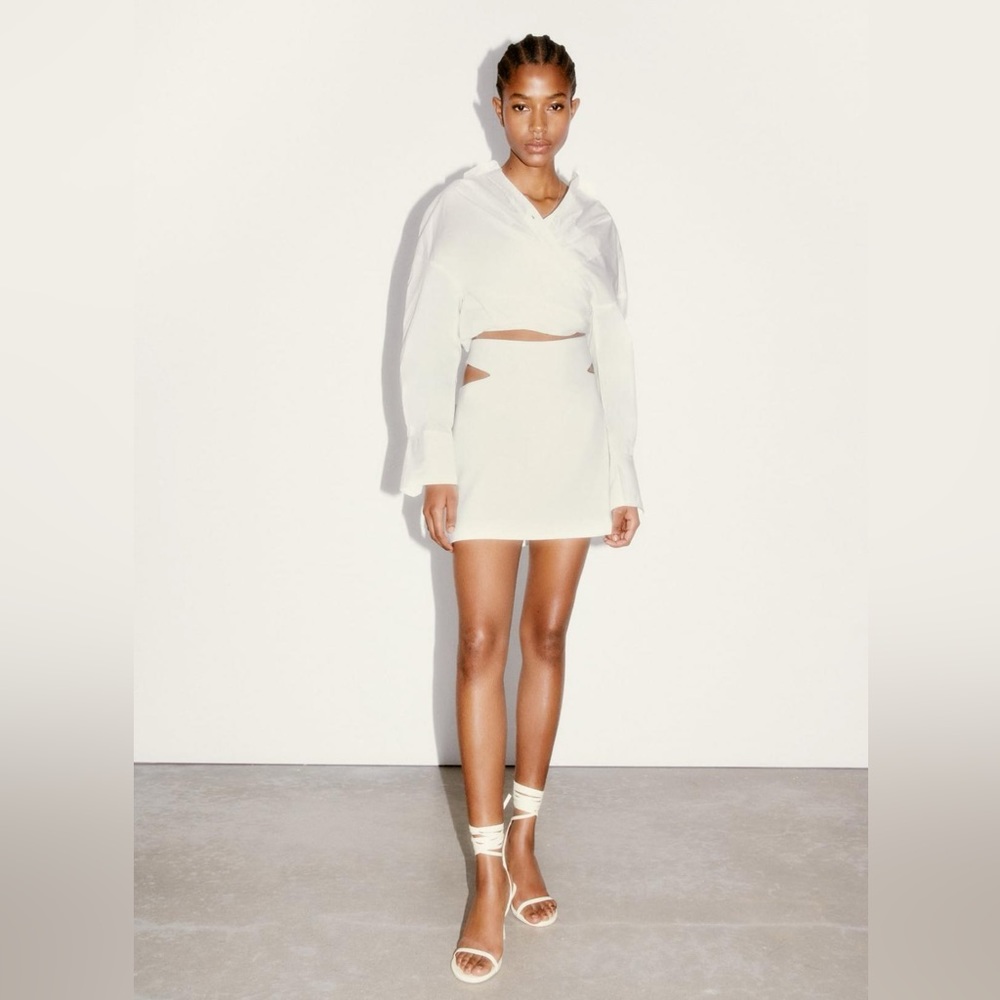 ZARA Cut Out Mini Skirt
